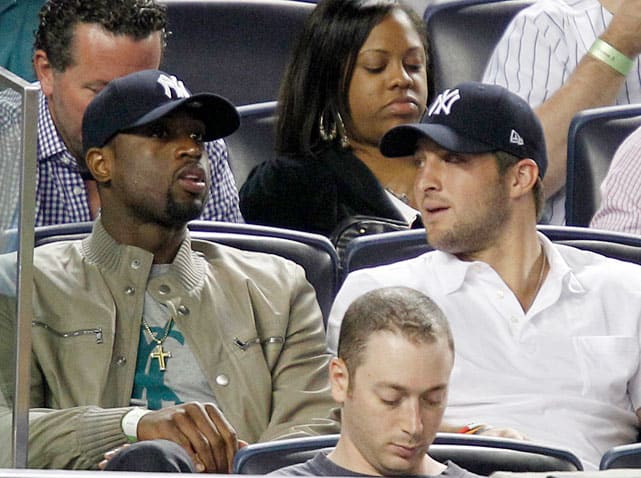 Dwayne Wade and Tim Tebow